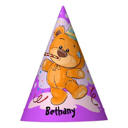 Teddy Bear Birthday Party Hat