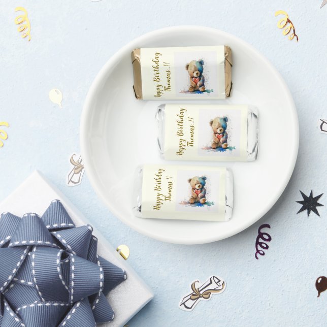 Teddy Bear Birthday Party Hershey's Miniatures (Party)