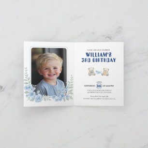 Teddy Bear Birthday Party Invitation
