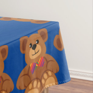 Teddy Bear Birthday Party Tablecloth