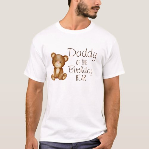 Teddy bear birthday personalized family shirt