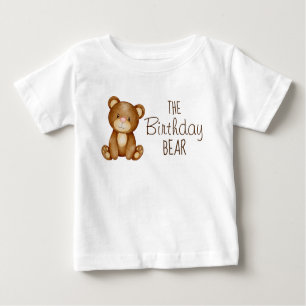 Teddy bear birthday personalized family shirt