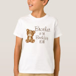 Teddy bear birthday personalized family shirt<br><div class="desc">Teddy bear birthday personalized matching family shirt. The birthday bear shirt with the birthday child  on the back. Brother of the birthday bear.</div>