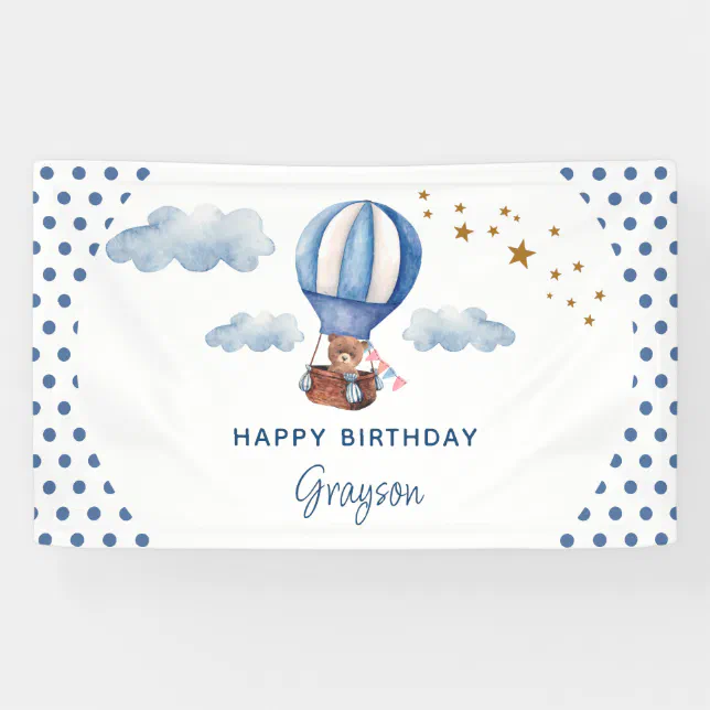 Baby Shower Deko Personalisiert 2 Personalisierte Rosa Baby- Geburtstagsbanner – Süße Teddybär-Deko Für Die Baby-Party Happy Birthday Topper