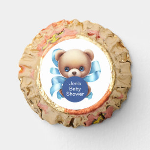 Teddy Bear Blue Baby Shower Reese's Peanut Butter Cups