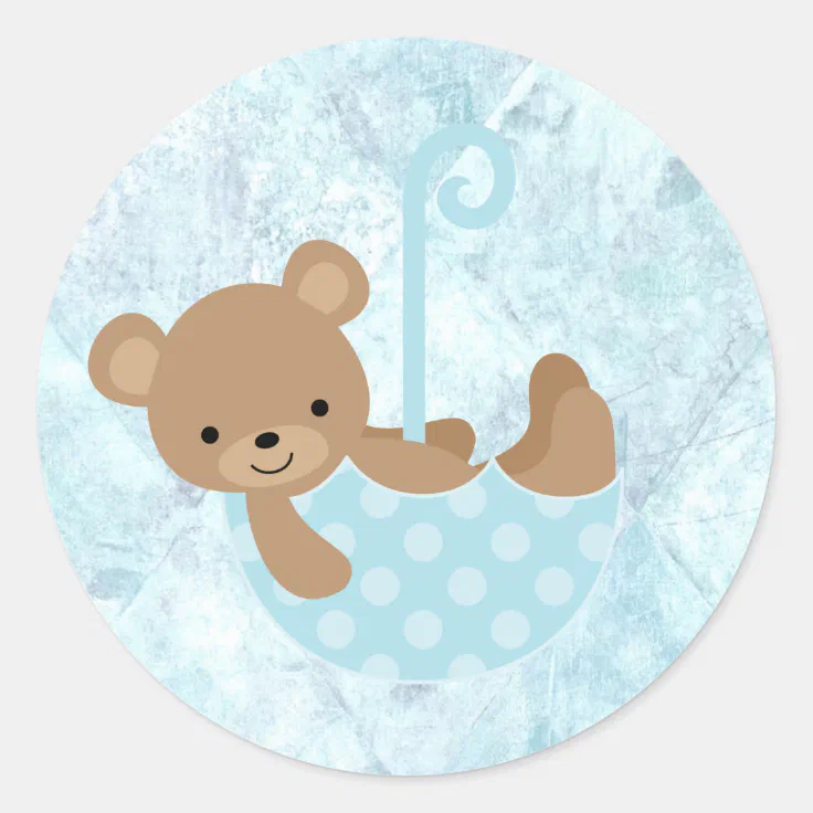 Sweet Dreams Teddy Bear Baby Shower Party Favor Decoration Scrapbook Stickers 