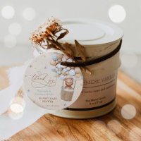 Teddy Bear Blue Balloon Bearly Wait Baby Shower