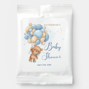 Teddy Bear Blue Balloons Baby Shower Margarita Drink Mix