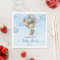 Teddy bear blue brown balloons Baby shower Napkins