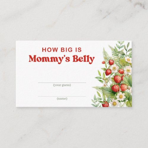 Teddy bear blue flowers How big is mommys belly Enclosure Card