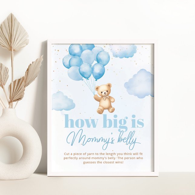 Teddy bear blue how big is mommy's belly game poster (Creator Uploaded)
