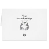 Teddy Bear Blue with Black Boy Cards (Back Horizontal)