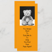 Teddy Bear BOOK MARK: Pencil Artwork (Front/Back)