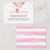 Teddy Bear Book Request Baby Shower Enclosure
