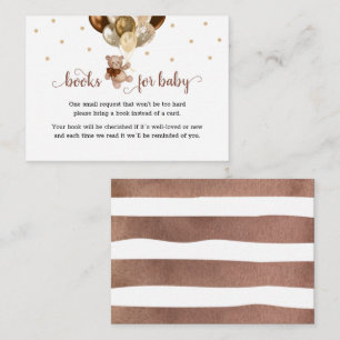Teddy Bear Book Request Baby Shower Enclosure