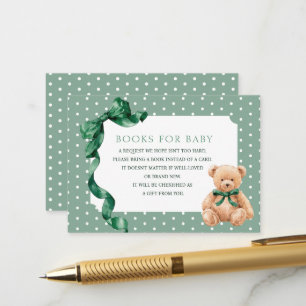 Teddy Bear Books for Baby Enclosure Card