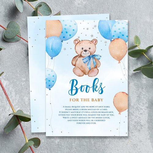 Teddy Bear Books for Baby Enclosure Card 