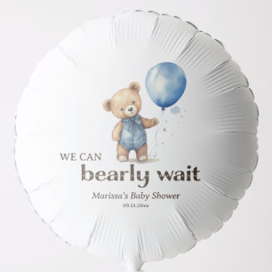 Teddy Bear Boy Baby Shower Balloon