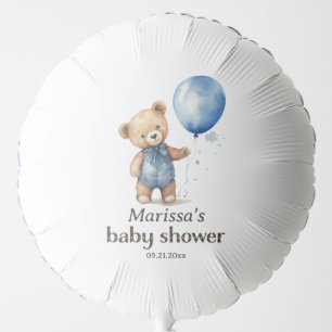 Teddy Bear Boy Baby Shower Balloon