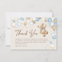 Teddy Bear Boy Baby Shower