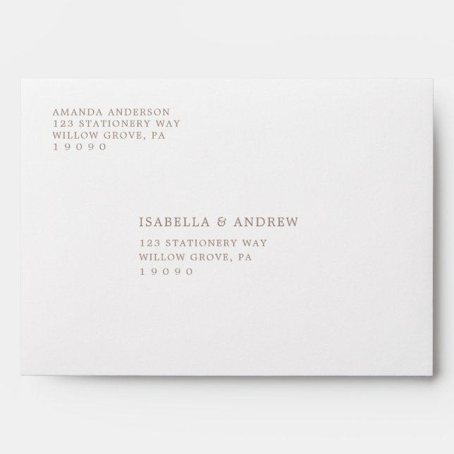 Teddy Bear Boy Classic Baby Shower Adressed Envelope (Front)