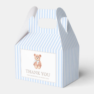 Teddy Bear Boy Classic Baby Shower Favor Boxes