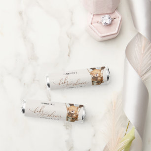 Teddy Bear, Brown Hot Air Balloon, Baby Shower Breath Savers® Mints