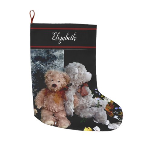 Teddy Bear Buddies Large Christmas Stocking
