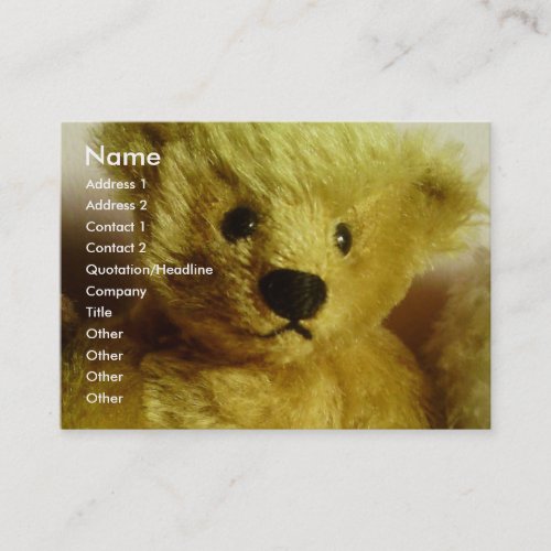 Teddy Bear Business Cards
