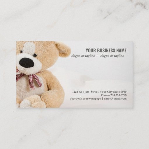 Teddy Bear Business Card | Zazzle