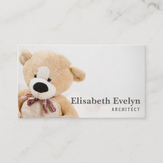 Teddy Bear Business Card (Front)