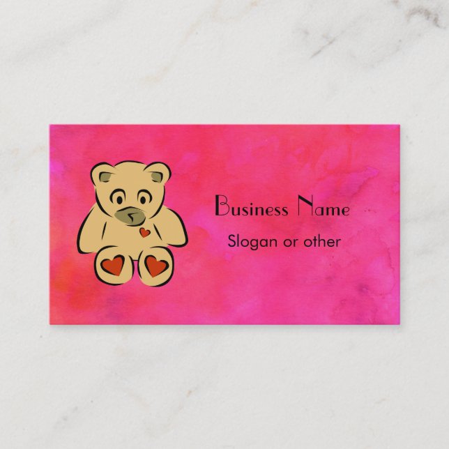 Teddy Bear Business Card (Front)