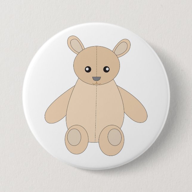 Teddy Bear Button (Front)