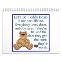 Printable Teddy Bear Calendars - free online calendar maker with teddy bear  borders and backgrounds