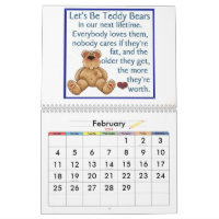 Printable Teddy Bear Calendars - free online calendar maker with teddy bear  borders and backgrounds