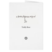 Teddy Bear Cards (Back)