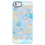 Teddy bear checked pattern permafrost iPhone SE/5/5s case