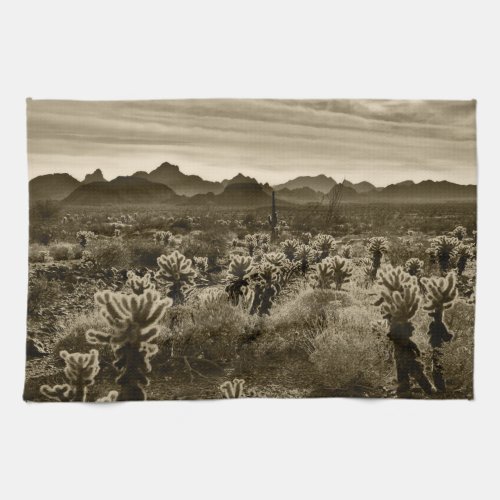 Teddy Bear Cholla Cactus Desert Plant Towel