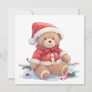 Teddy Bear Christmas Card