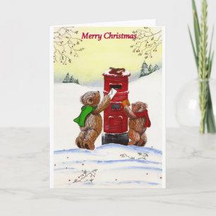 Teddy Bear Christmas Card
