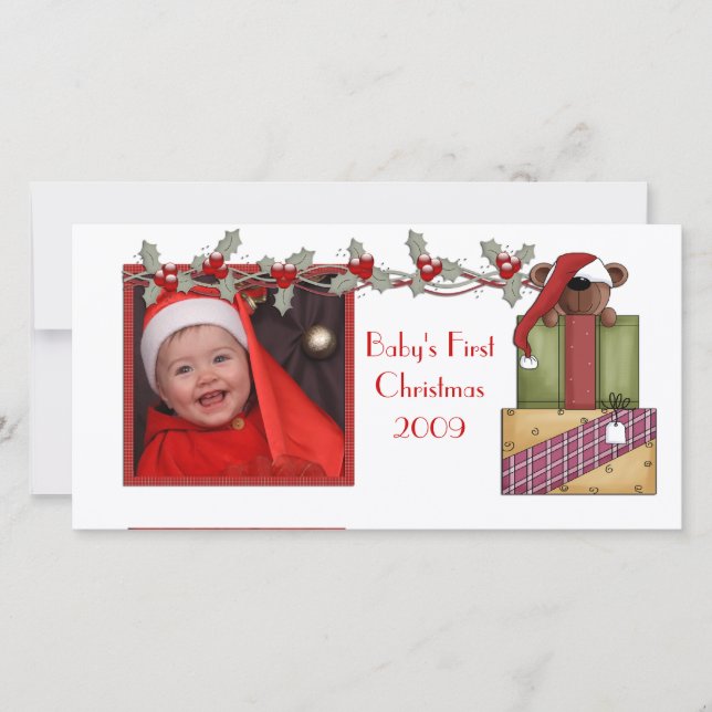 Teddy Bear Christmas Card (Front)