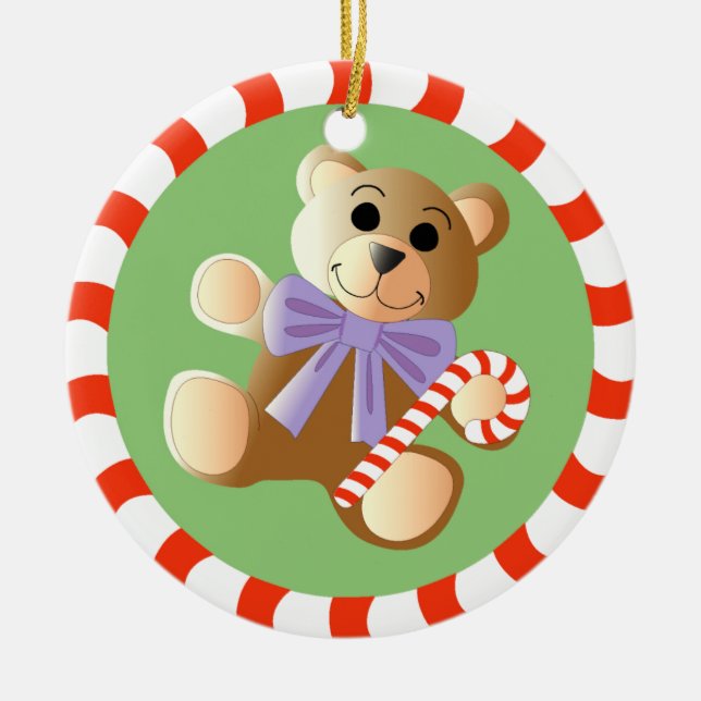 Teddy Bear Christmas Ornament (Front)
