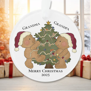 Teddy Bear Christmas Tree Trimming Ornament