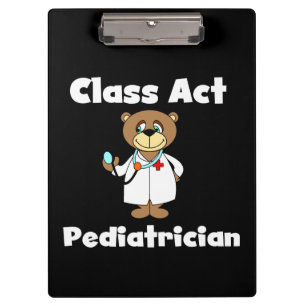 Teddy Bear Class Act Pediatrician Clipboard