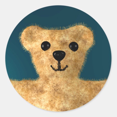 Teddy Bear Classic Round Sticker