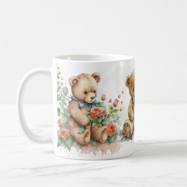 Teddy bear  coffee mug (Left)