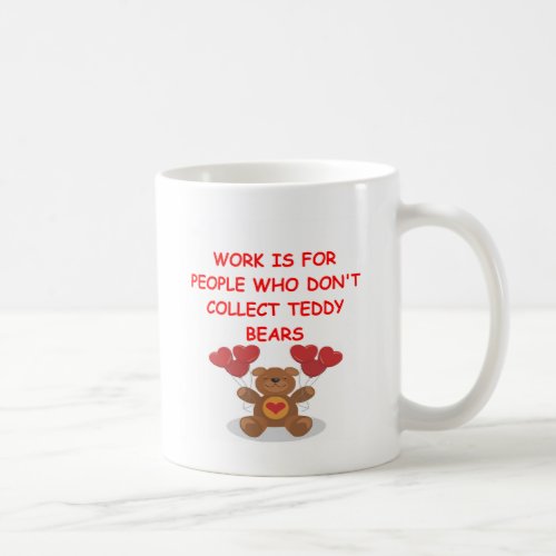teddy bear collector coffee mug