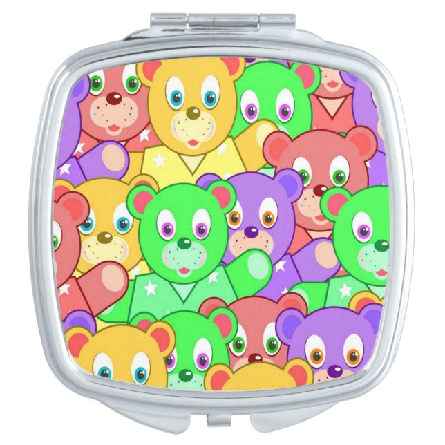 Teddy Bear Compact Mirror (Front)