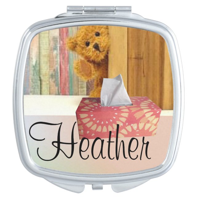 Teddy Bear Compact Mirror (Front)