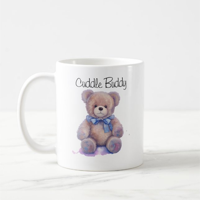 Teddy bear "Cuddle Buddy" Coffee Mug (Left)
